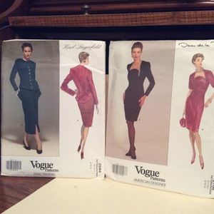 Patterns 3 Vintage Vogue UNCUT Haute Couture Sewing Size 8-10-12